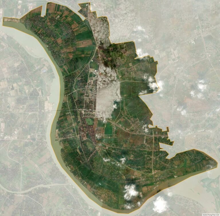 Bản đồ vệ tinh thành phố Hưng Yên