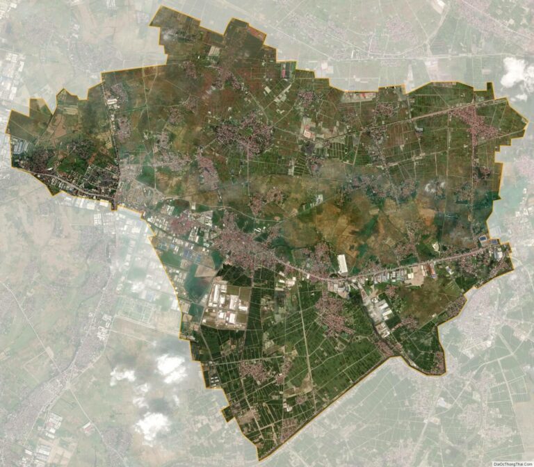 Bản đồ vệ tinh thị xã Mỹ Hào