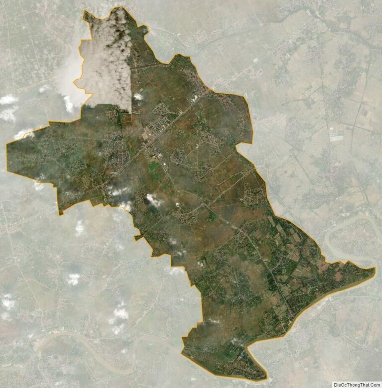 Bản đồ vệ tinh huyện Phù Cừ