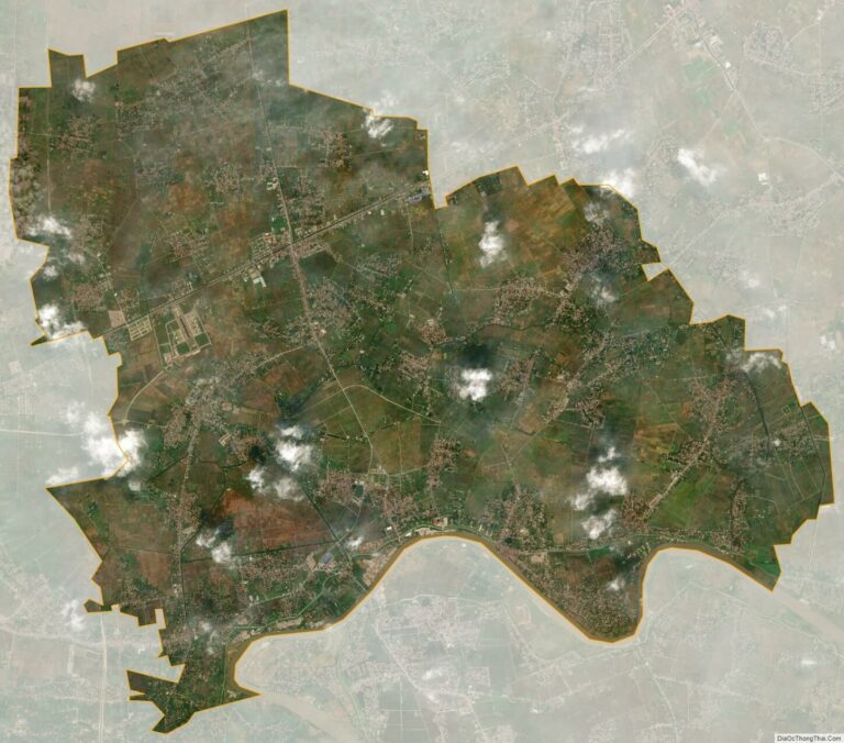 Bản đồ vệ tinh huyện Tiên Lữ