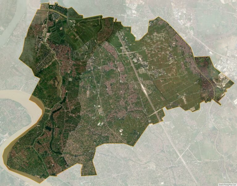 Bản đồ vệ tinh huyện Văn Giang