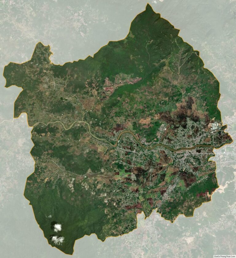 Bản đồ vệ tinh huyện Diên Khánh