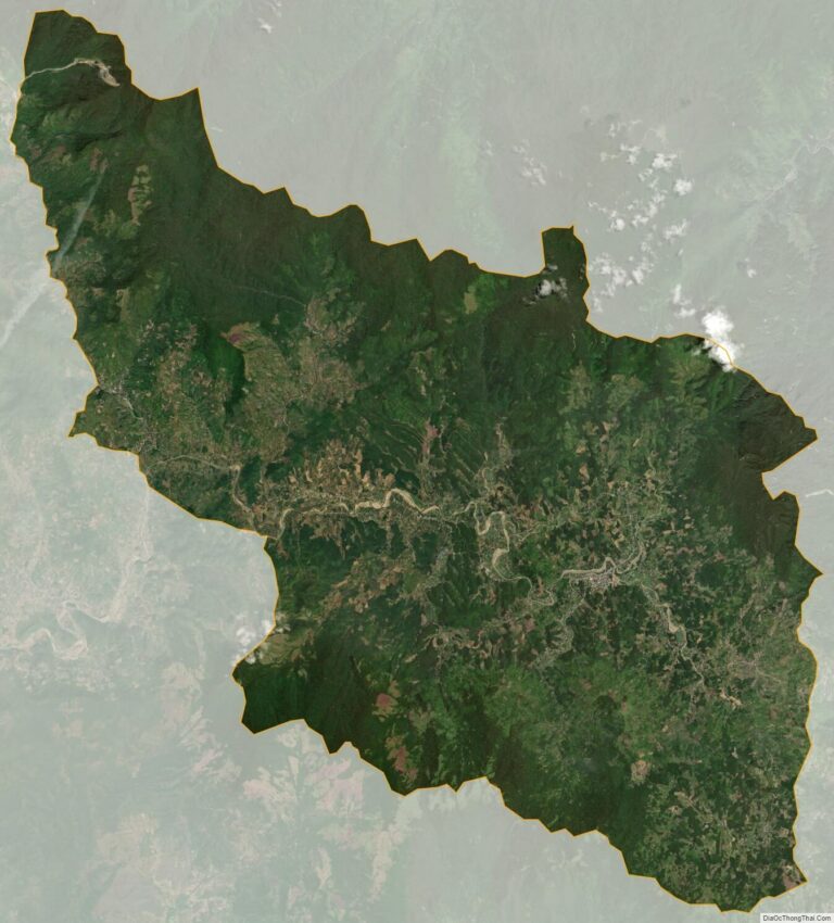 Bản đồ vệ tinh huyện Khánh Sơn