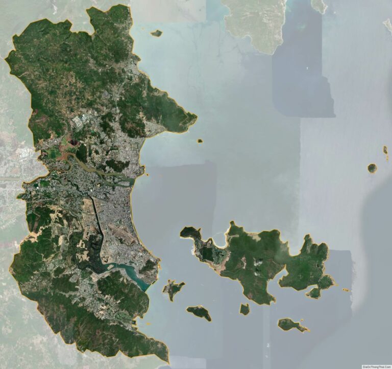 Bản đồ vệ tinh thành phố Nha Trang