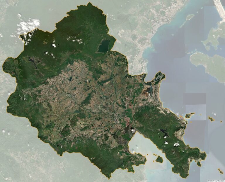 Bản đồ vệ tinh thị xã Ninh Hòa