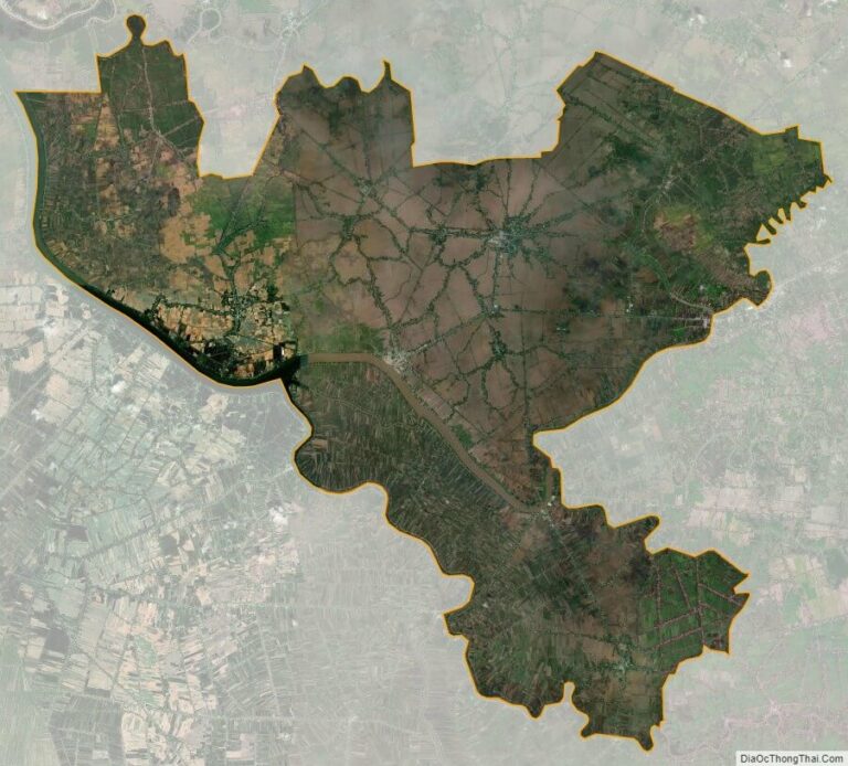 Bản đồ vệ tinh huyện Gò Quao