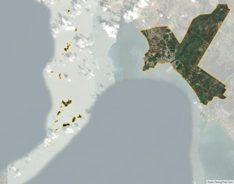 Bản đồ vệ tinh thành phố Hà Tiên