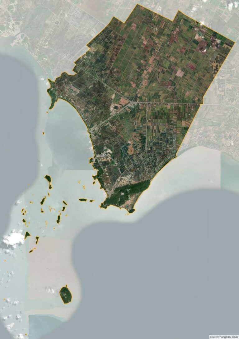 Bản đồ vệ tinh huyện Kiên Lương