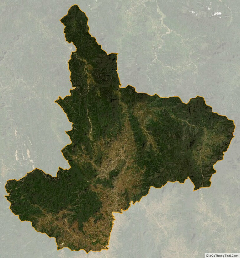 Bản đồ vệ tinh huyện Đắk Glei