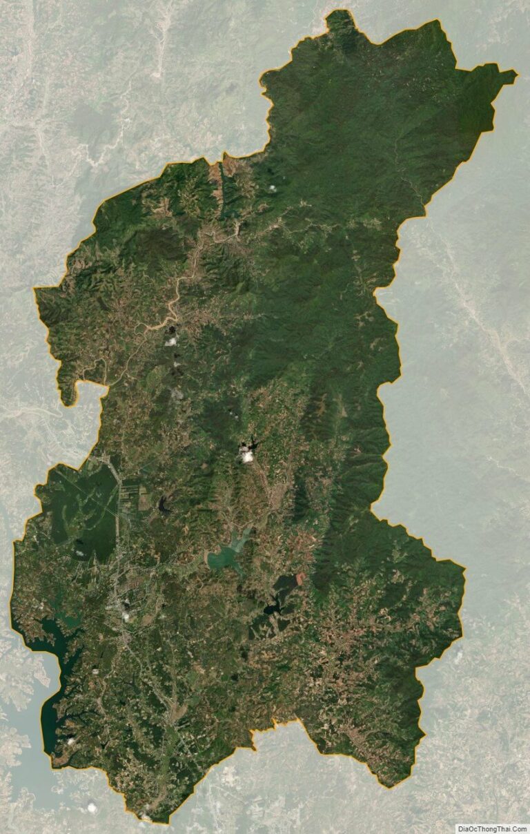 Bản đồ vệ tinh huyện Đắk Hà