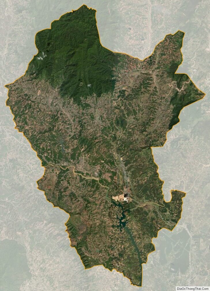 Dak To satellite map