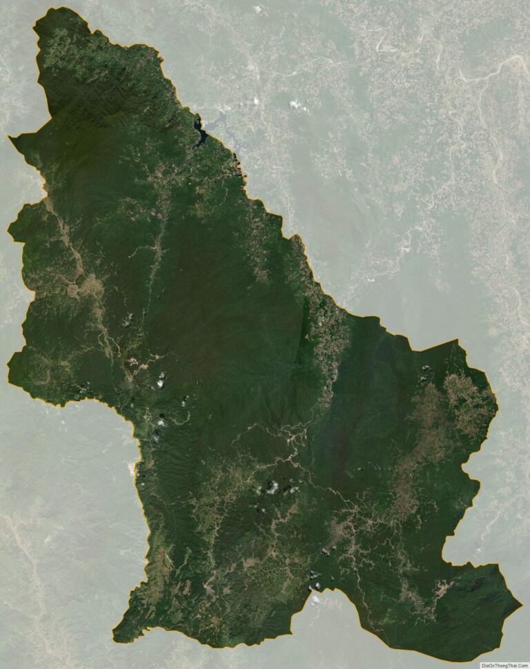 Bản đồ vệ tinh huyện Kon Plông