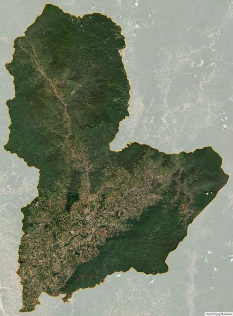 Bản đồ vệ tinh huyện Kon Rẫy