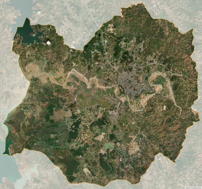 Bản đồ vệ tinh thành phố Kon Tum