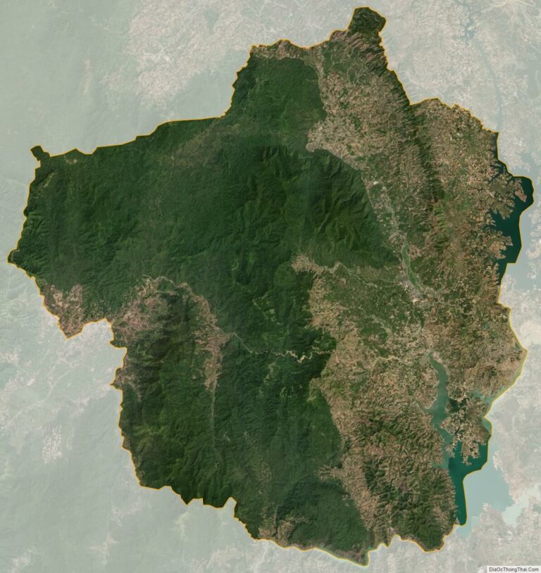 Bản đồ vệ tinh huyện Sa Thầy