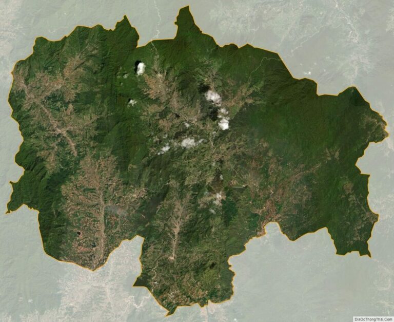 Bản đồ vệ tinh huyện Tu Mơ Rông