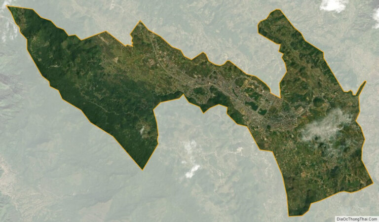 Bản đồ vệ tinh thành phố Lai Châu
