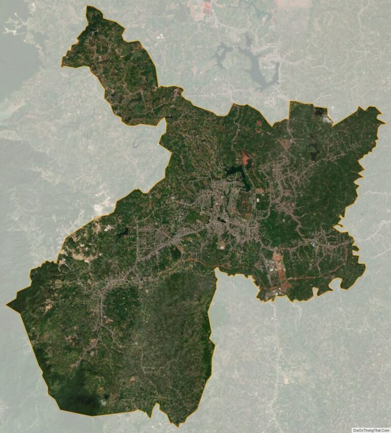 Bản đồ vệ tinh thành phố Bảo Lộc