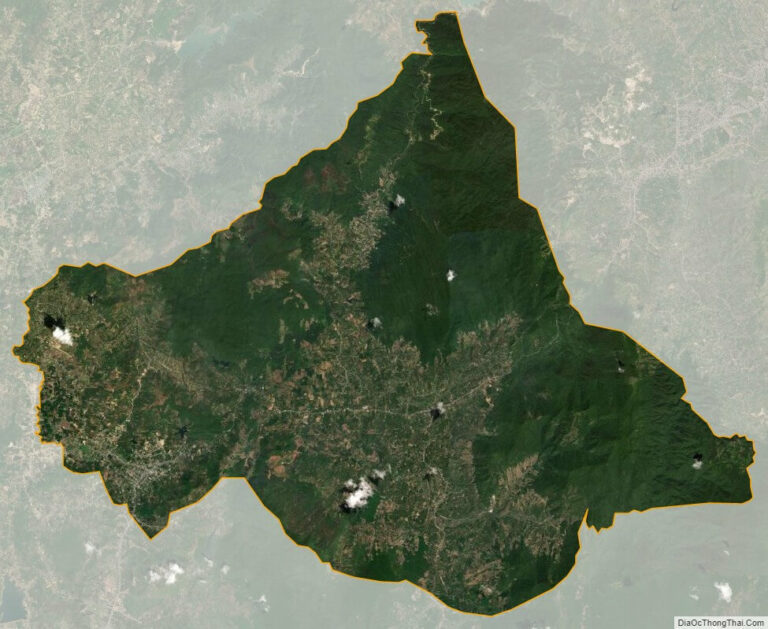 Bản đồ vệ tinh huyện Đạ Huoai