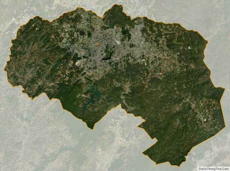 Bản đồ vệ tinh thành phố Đà Lạt