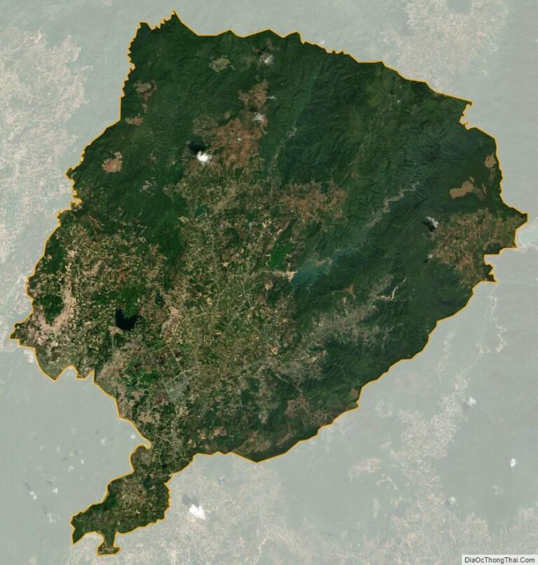 Bản đồ vệ tinh huyện Đạ Tẻh