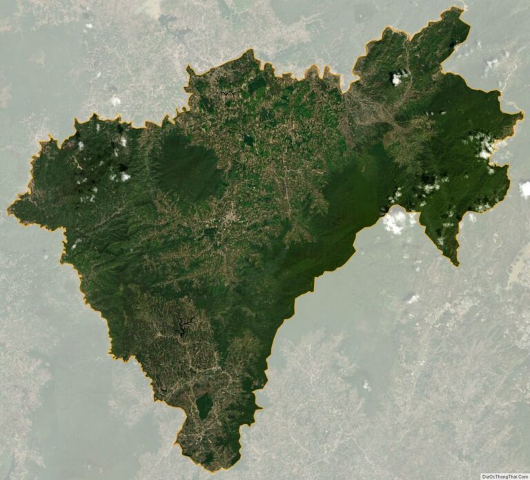 Bản đồ vệ tinh huyện Đam Rông