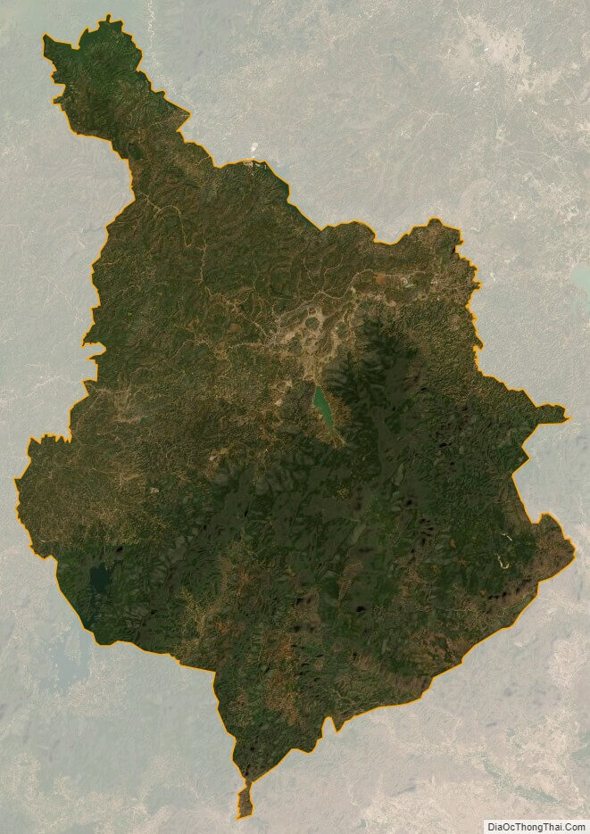 Bản đồ vệ tinh huyện Di Linh