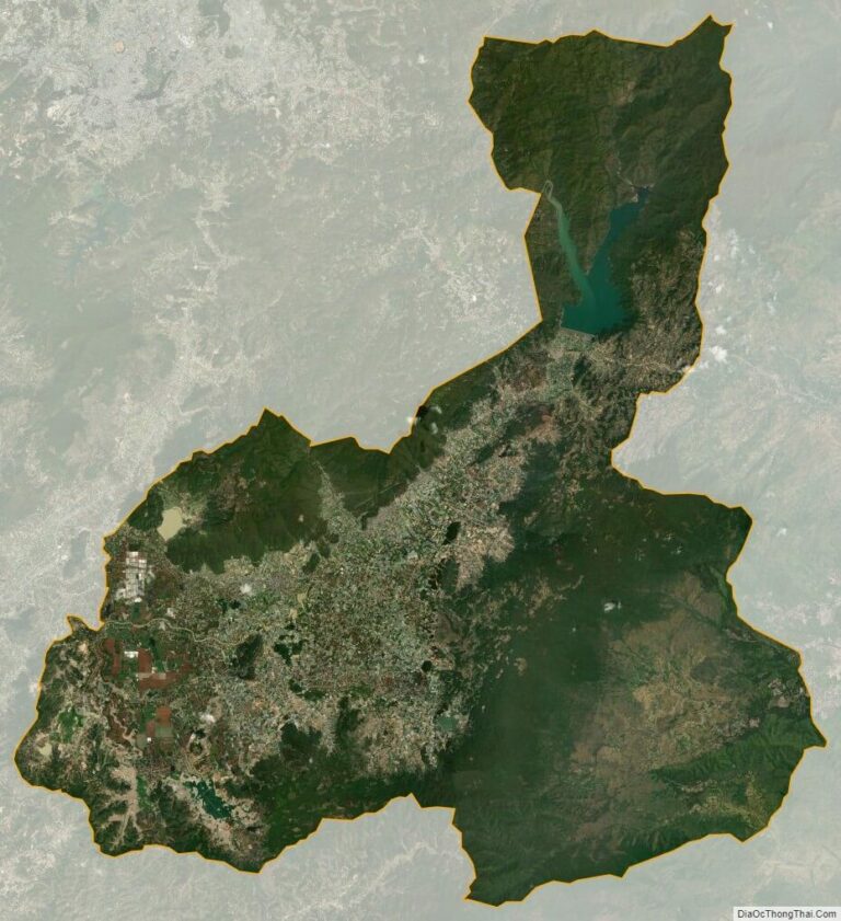 Bản đồ vệ tinh huyện Đơn Dương