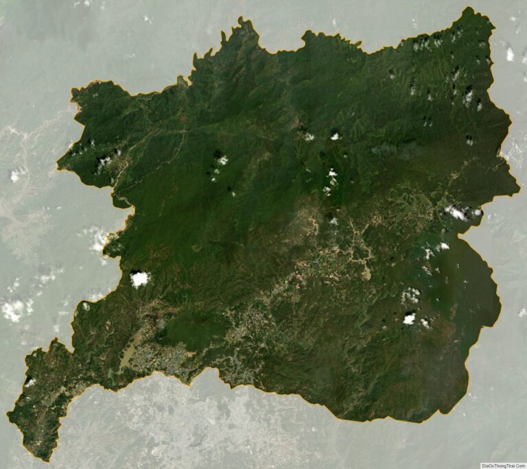 Lac Duong satellite map