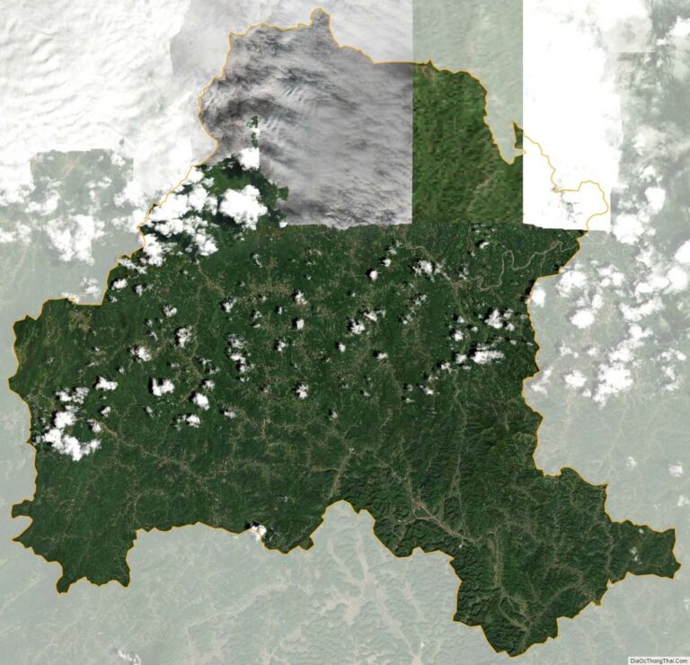 Bản đồ vệ tinh huyện Bình Gia