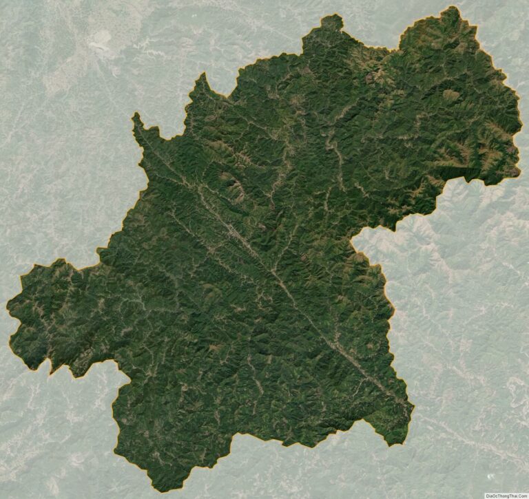 Bản đồ vệ tinh huyện Đình Lập