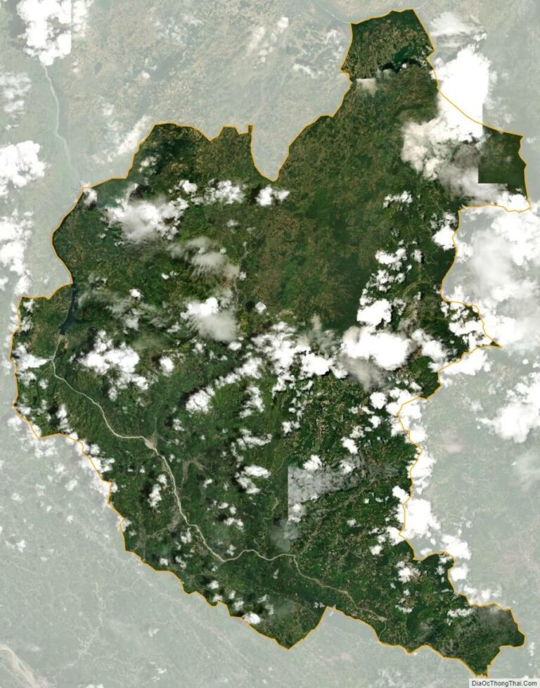Bac Ha satellite map