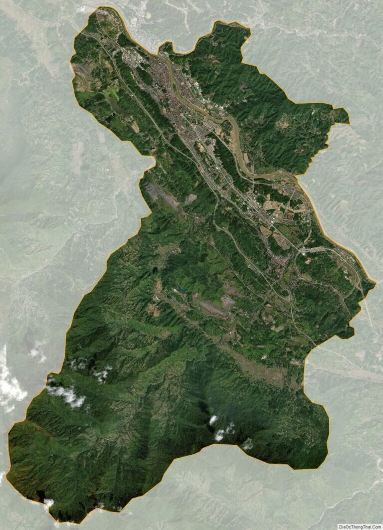 Bản đồ vệ tinh thành phố Lào Cai