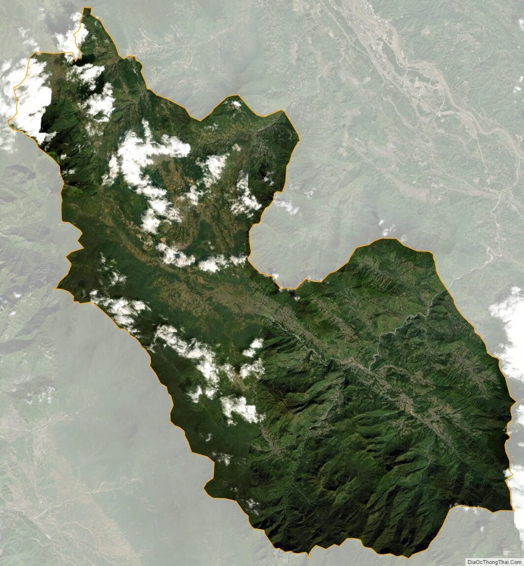 Khám phá Bản đồ vệ tinh Sapa Thư giãn trên dãy núi Hoàng Liên Sơn