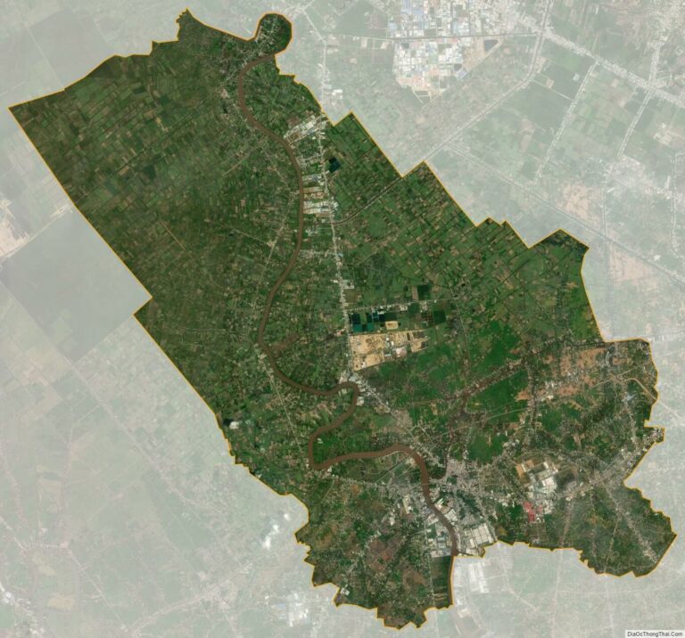 Bản đồ vệ tinh huyện Bến Lức