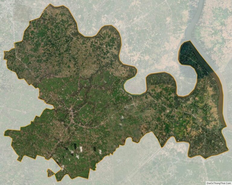 Bản đồ vệ tinh huyện Châu Thành