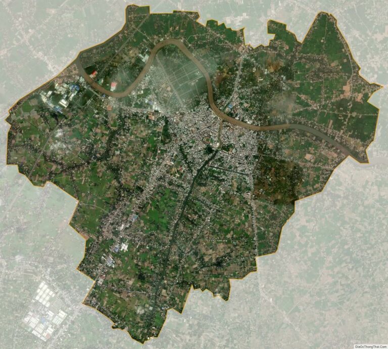 Bản đồ vệ tinh thành phố Tân An