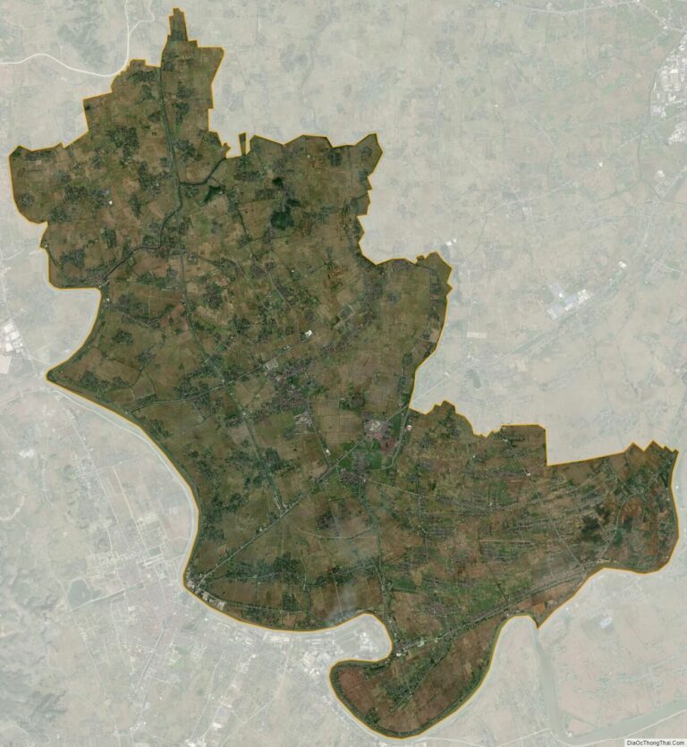 Bản đồ vệ tinh huyện Ý Yên