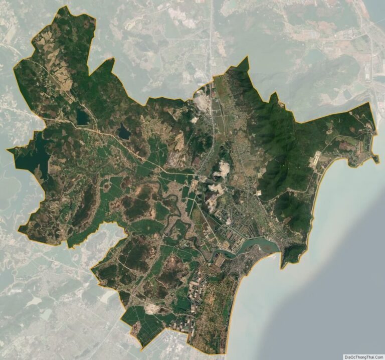 Bản đồ vệ tinh thị xã Hoàng Mai