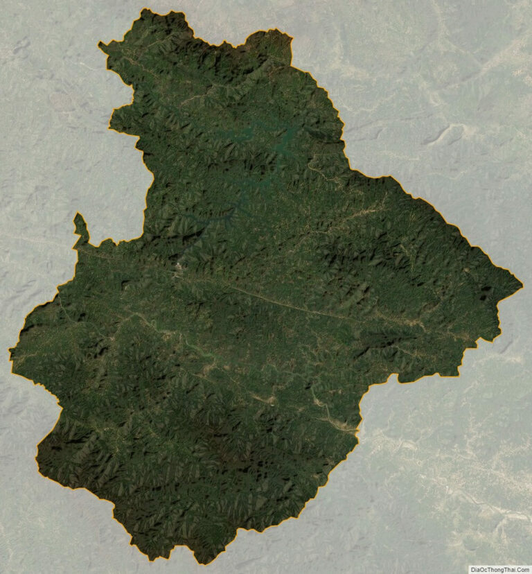 Bản đồ vệ tinh huyện Tương Dương