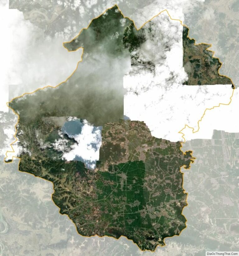 Bản đồ vệ tinh huyện Yên Thành