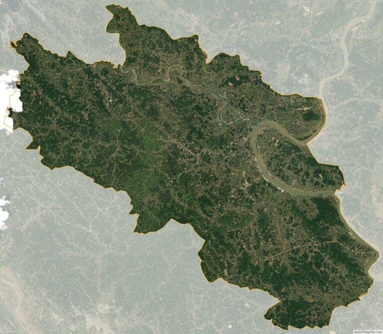 Doan Hung satellite map