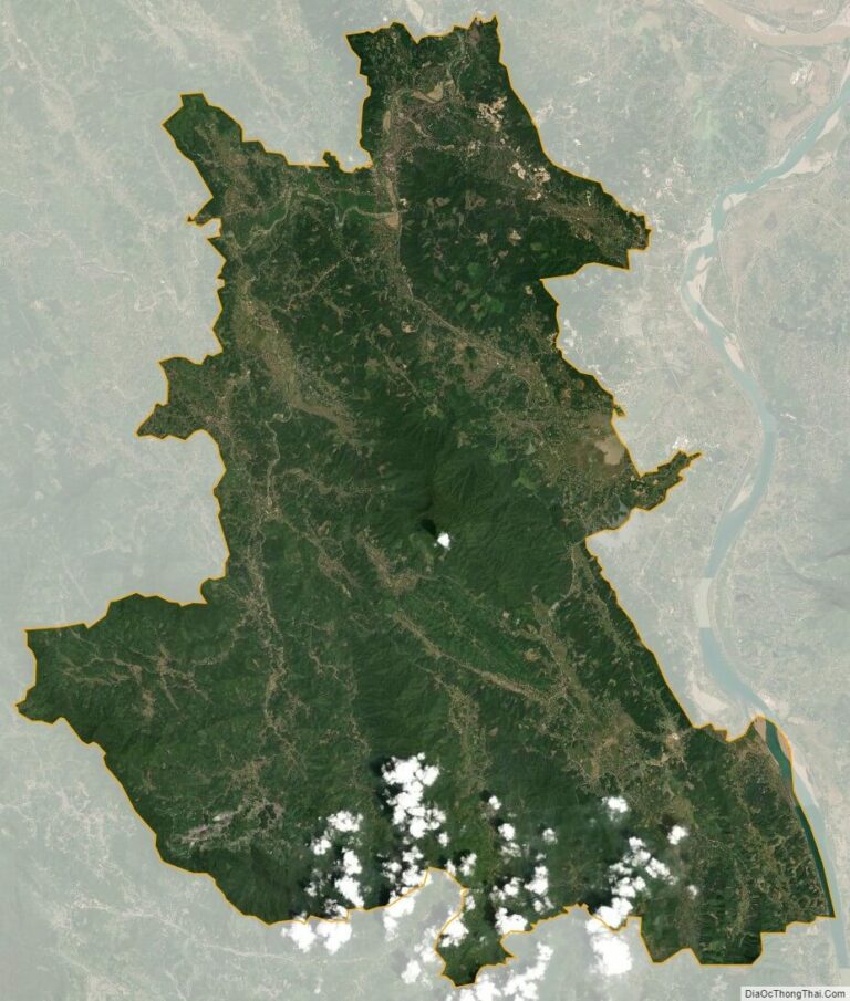 Bản đồ vệ tinh huyện Thanh Sơn