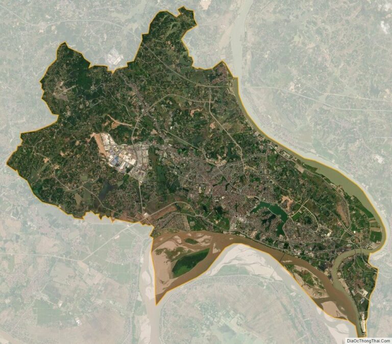 Bản đồ vệ tinh thành phố Việt Trì