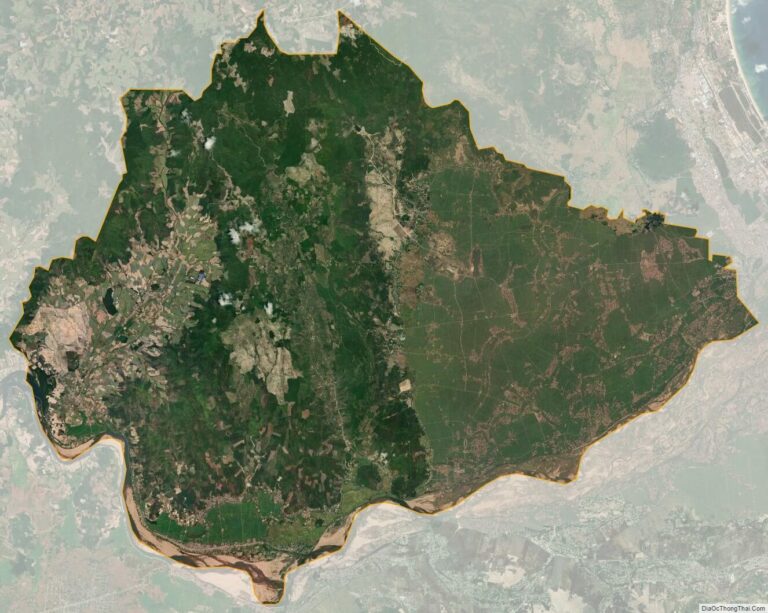 Bản đồ vệ tinh huyện Phú Hoà