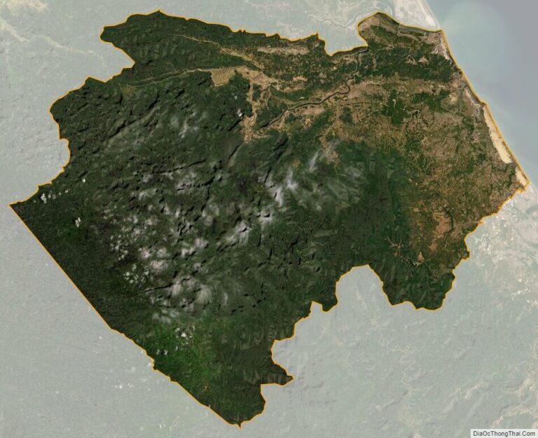 Bản đồ vệ tinh huyện Bố Trạch