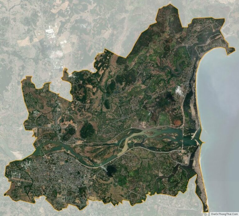Bản đồ vệ tinh thành phố Quảng Ngãi