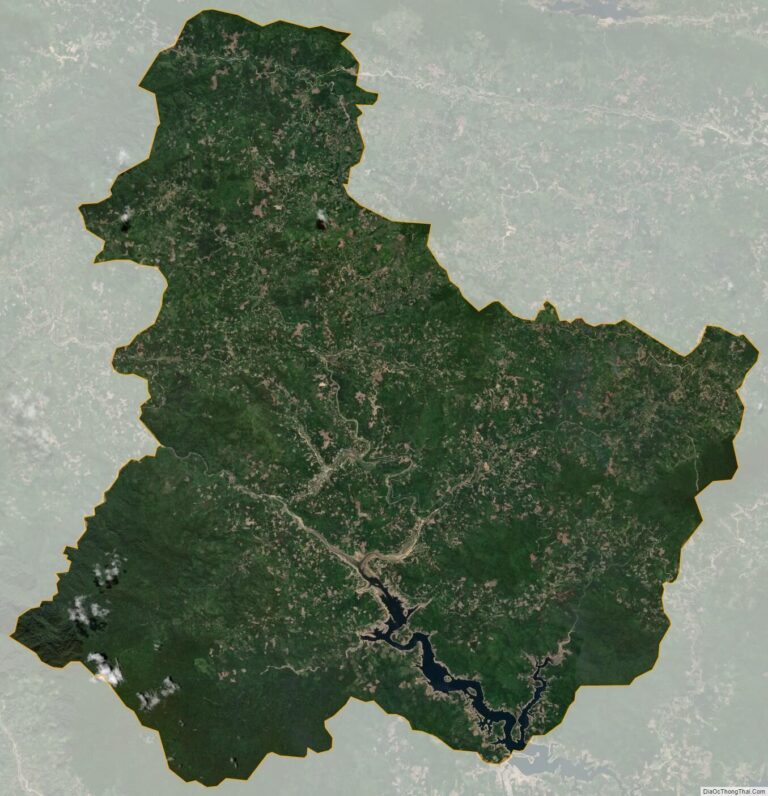 Bản đồ vệ tinh huyện Tây Trà
