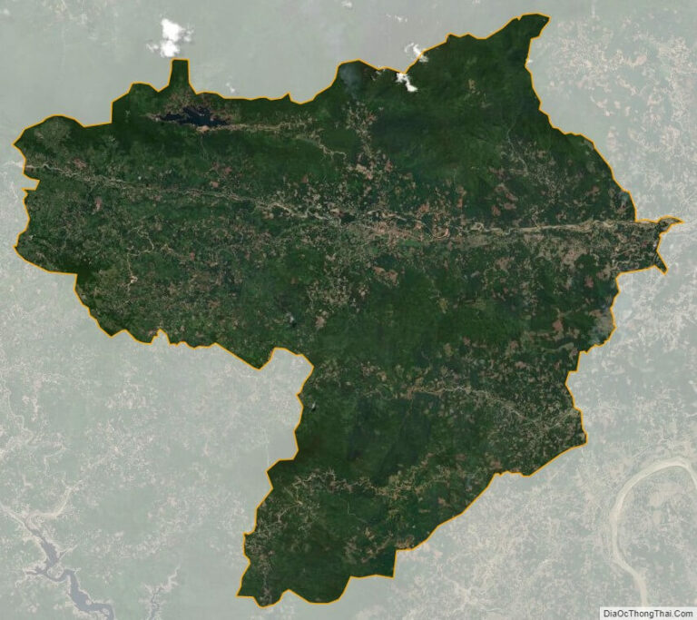 Tra Bong satellite map