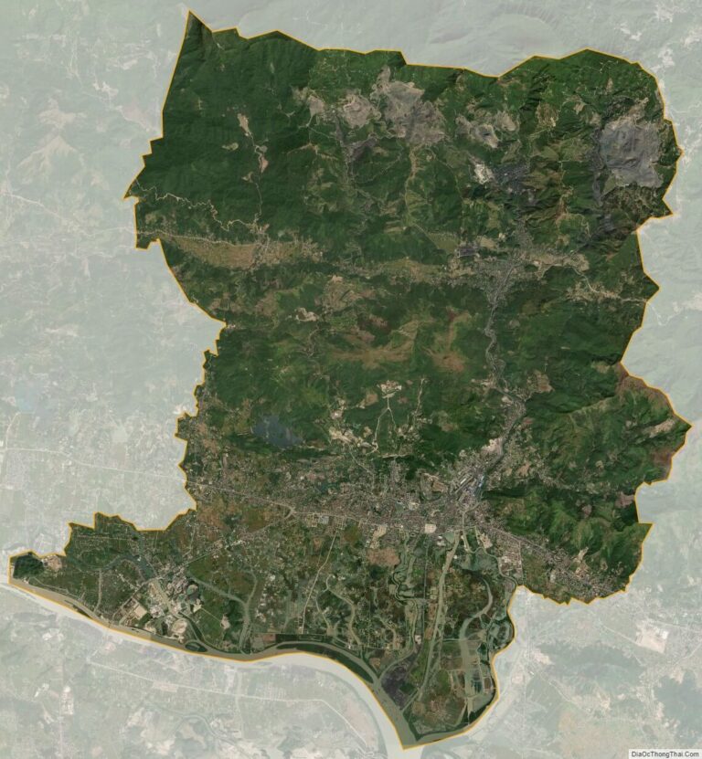 Bản đồ vệ tinh thành phố Uông Bí